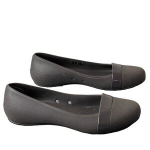 Crocs Gianna Womens Ballet Flats Slip-On Shoes Size‎ 6 Brown